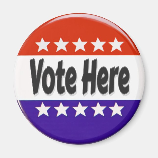 Aimant Vote ici (Devant)