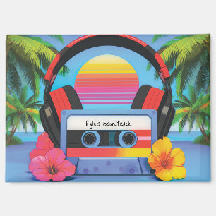 Aimant Votre bande originale d'esthétique tropicale des a