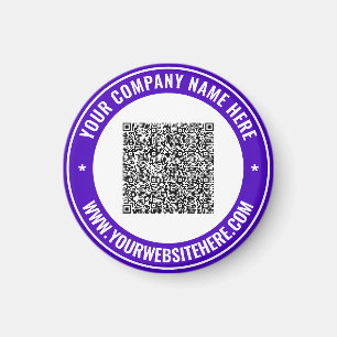 Aimant Votre code QR et l'aimant de texte personnalisé Ch