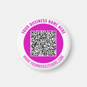Aimant Votre code QR et l'aimant de texte personnalisé Ch