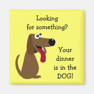 Aimant Votre dîner dans le DOG Profits à la charité anima