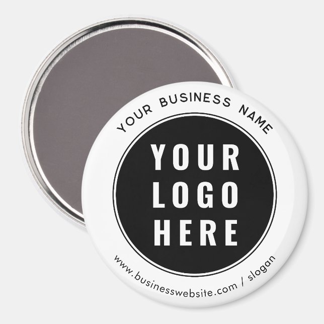 Aimant Votre logo d'entreprise et votre site Web marketin (Recto/Verso)