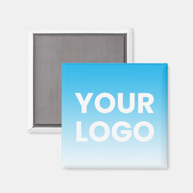 Aimant Votre logo et le dégradé de couleurs Arrière - pla (Recto/Verso)