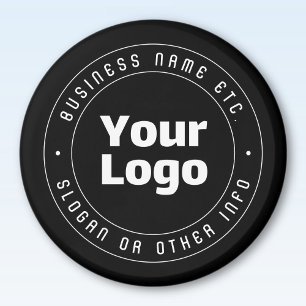 Aimant Votre logo et votre Modèle de texte modifiable   N