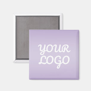Aimant Votre logo & Moderne Simple Ombré   Lavande