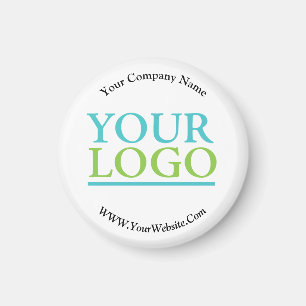 Aimant Votre logo, nom et site Web Promo