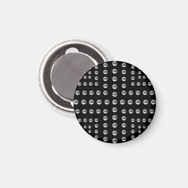 Aimant Votre logo ou toute image | Motif moderne unique (Recto/Verso)