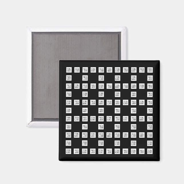 Aimant Votre logo ou votre Motif de répétition unique (Recto/Verso)