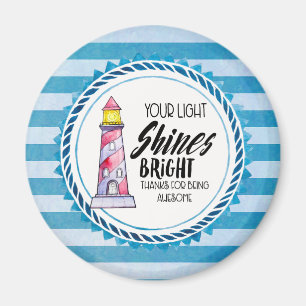 Aimant Votre lumière brille le Merci phare lumineux