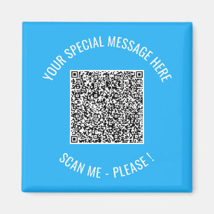Aimant Votre QR Code Scan texte personnalisé Surprise Mag
