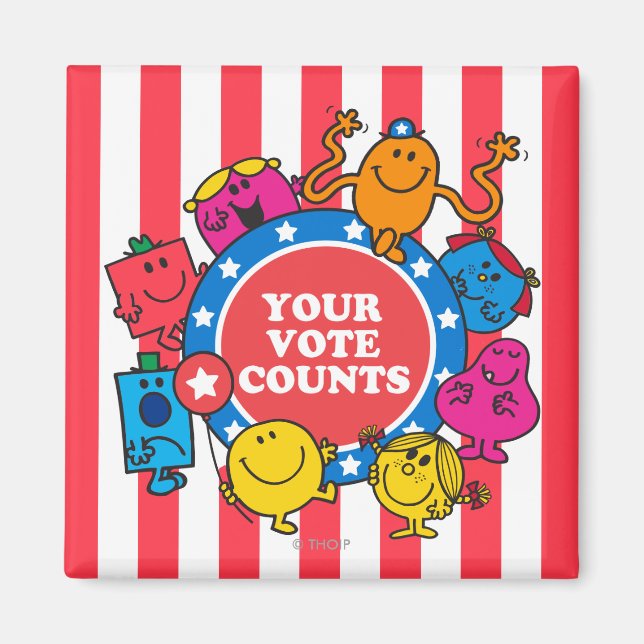 Aimant Votre Vote Compte ! (Devant)
