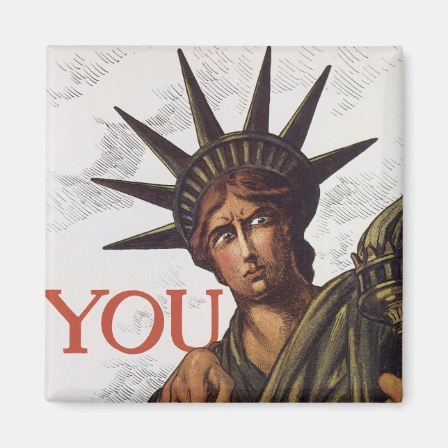 Aimant Vous achetez une Liberty Bond de peur de périr (Devant)