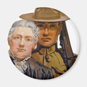 Aimant VOUS aidez mon garçon à gagner la guerre