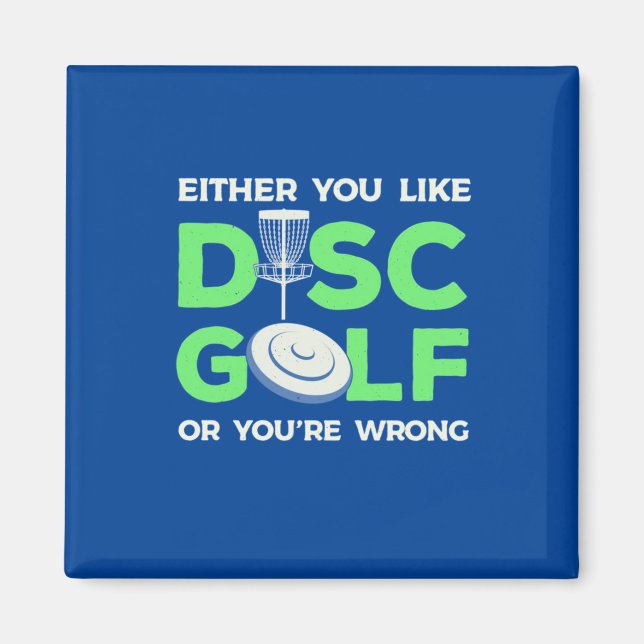 Aimant Vous Aimez Disk Golf (Devant)