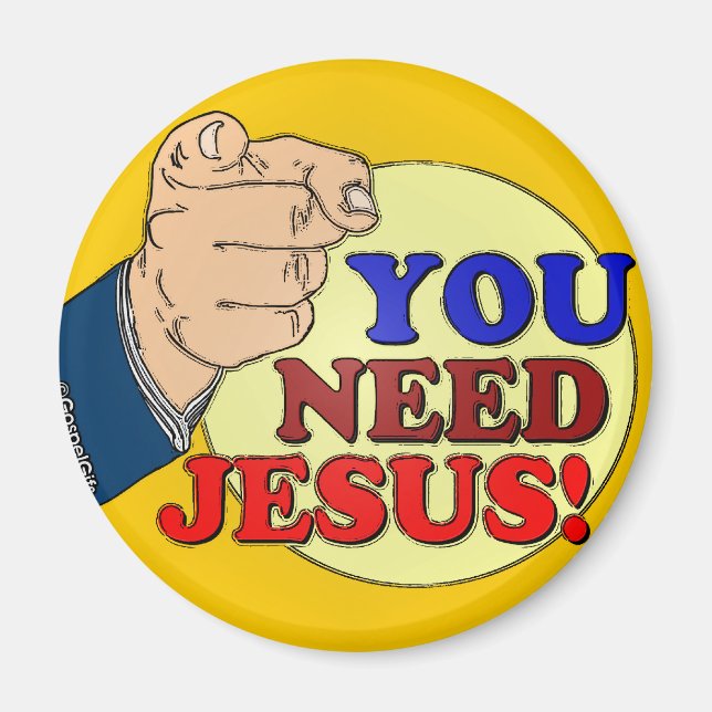 Aimant Vous Avez Besoin De Jésus ! (Devant)