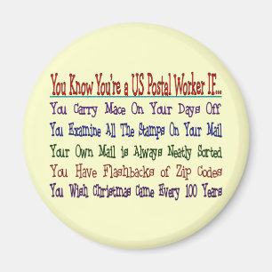 Aimant Vous connaissez votre un TRAVAILLEUR POSTAL SI