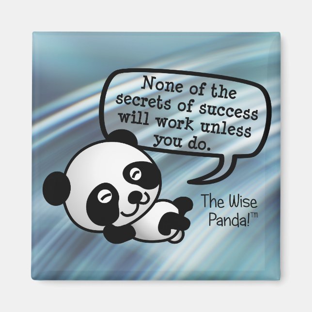 Aimant Vous devez travailler dur pour réussir (Devant)