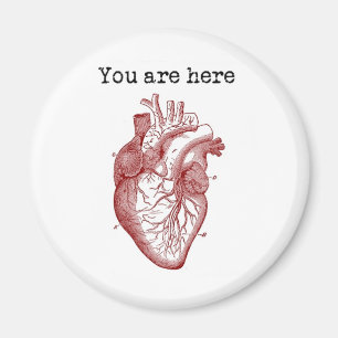 Aimant Vous êtes ici dans mon coeur