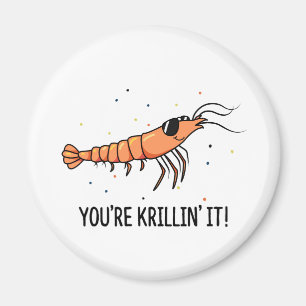 Aimant Vous êtes Krillin C'est drôle Krill Pun