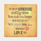 Vous êtes ma Sunshine Word Art Typographie