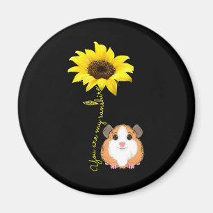 Aimant Vous Êtes Mon Sunshine Tournesol Guinée Pig Maman