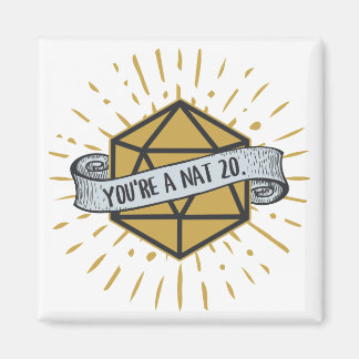 Aimant Vous êtes un Nat 20 d20 Donjons et Dragons