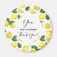 Vous faites une différence Motif citron jaune