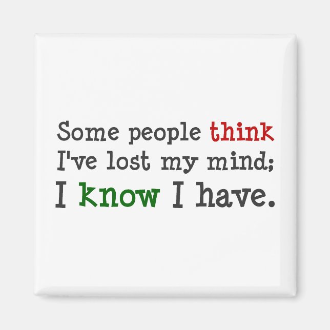 Aimant Vous pensez juste savoir ce qui me vient à l'espri (Devant)