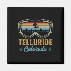 Aimant Voyage à ski à Telluride Colorado Montagne de styl