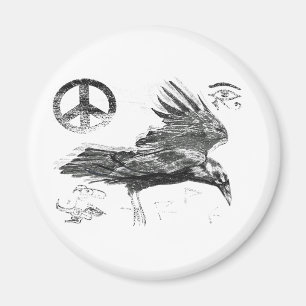 Aimant voyage de corbeau