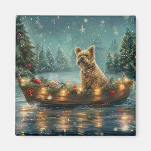 Aimant Voyage de fête de Noël du Cairn Terrier