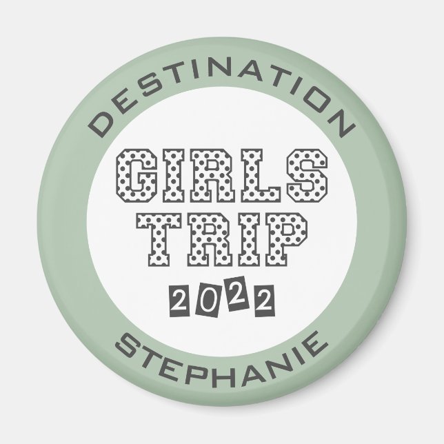 Aimant Voyage de filles 2022 Vacances de fin de semaine p (Devant)