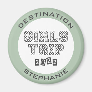 Aimant Voyage de filles 2022 Week-end de vacances personn