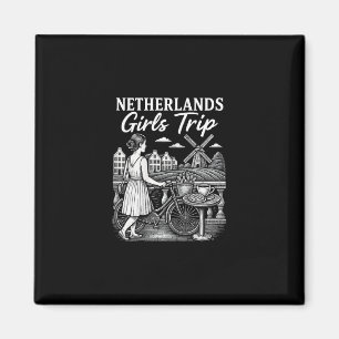 Aimant Voyage de filles aux Pays-Bas Voyage aux Pays-Bas 
