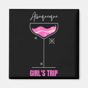 Aimant Voyage de filles Boisson de plage Albuquerque Nouv