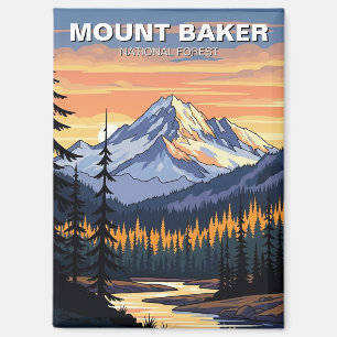 Aimant Voyage de Mount Baker National Forest Washington