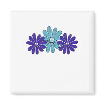 Voyage de paix Hippie Fleur Power Aqua violet