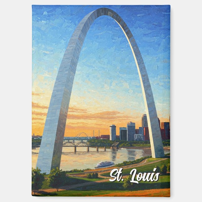 Aimant Voyage de St Louis Gateway Arch (Recto)