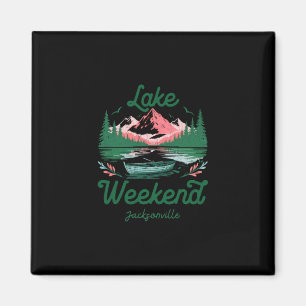 Aimant Voyage de vacances de week-end au lac Jacksonville