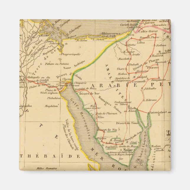Aimant Voyage des Israelites depuis leur sortie d'Egypte (Devant)