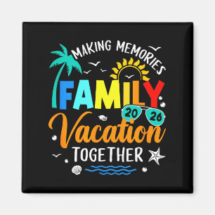 Aimant Voyage en famille vacances d'été 2026 tenue coordo