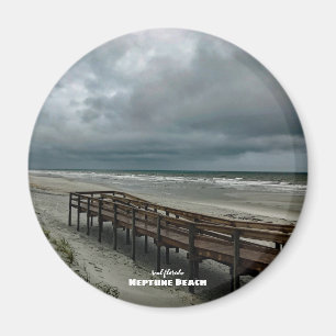 Aimant Voyage   Floride - Neptune Beach Boardwalk Sunrise