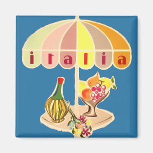 Aimant Voyage vintage en Italie