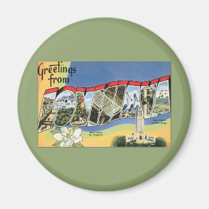 Aimant Voyage Vintage, Salutations de la Côte du Golfe de