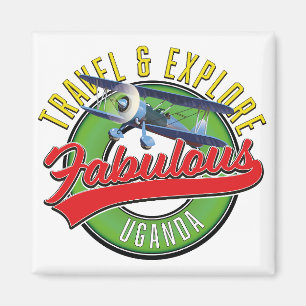 Aimant Voyager Explorez Fabulous Uganda