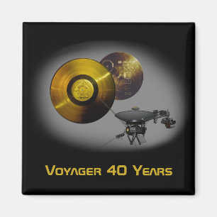 Aimant Voyager vaisseau spatial et record d'or à 40