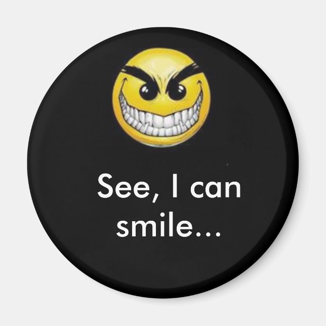 Aimant Voyez, je peux sourire... (Devant)