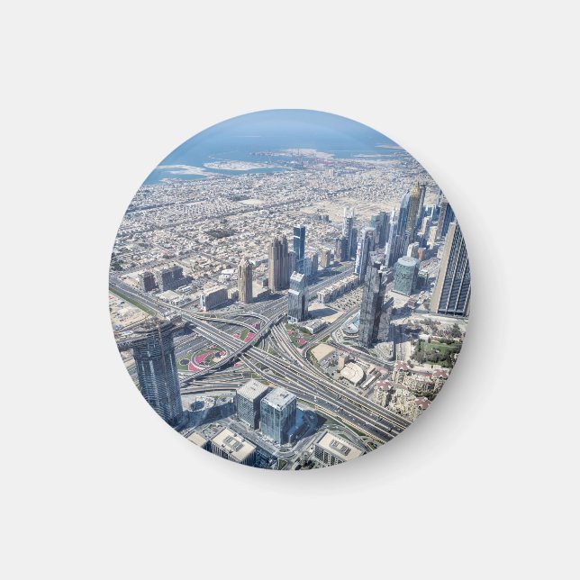 Aimant Vue aérienne de Dubaï (Devant)