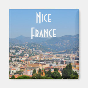 Aimant Vue aérienne de la ville de Nice en France