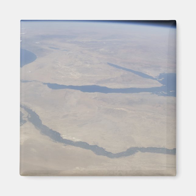 Aimant Vue aérienne de l'Egypte et de la péninsule du Sin (Devant)